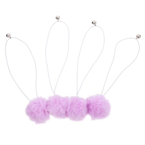 Happyyami 4 Stück Katzenbälle Mit Glöckchen Ersatzspielzeug Für Kratzbäume Leicht Und Langlebig Hängendes Katzenspielzeug Interaktives Spielzeug Für Katzen von Happyyami