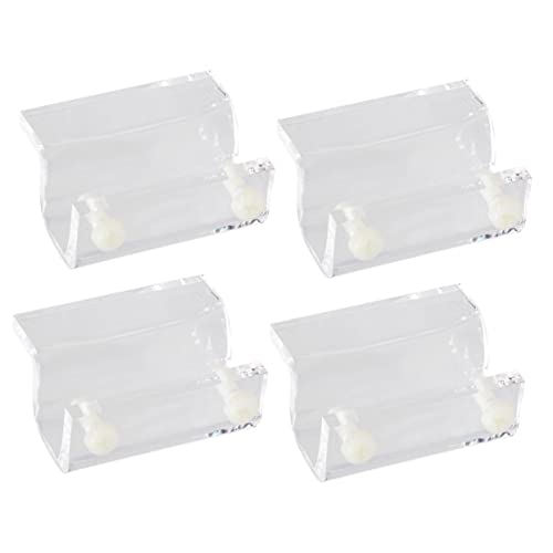 Happyyami 4stücke Teiliges Acryl-fischbecken- Stabiler Aquarium-träger Für Praktischer Deckelhalter Für Aquarien Und Terrarien Weißes Design Für Offene Becken von Happyyami