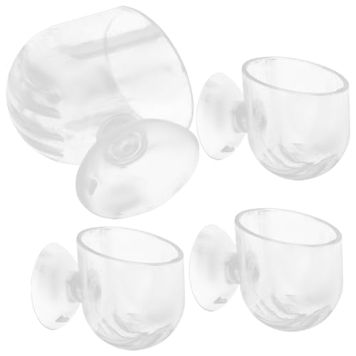Happyyami Aquarium 4er-Pack Acryl-pflanzbecher Mit Löchern Pflanzenhalter Für Süßwasser Leicht Zu Reinigen Und Aufzubewahren von Happyyami
