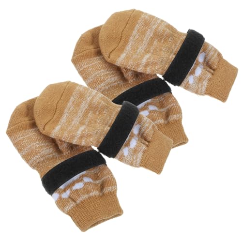 Happyyami 4stücke Warme rutschfeste Hundesocken Mit Pfotenschutz Atmungsaktive Baumwollsocken Für Kleine Hunde Winterfeste Haussocken Und Happyyami 4stücke Warme rutschfeste Hundesocken Mit Pfotenschutz Atmungsaktive Baumwollsocken Für Kleine Hunde Winterfeste Haussocken Und von Happyyami