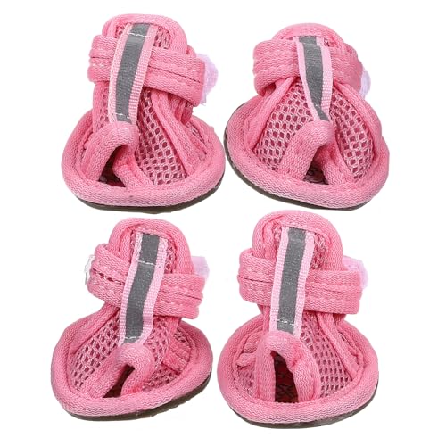 Happyyami 4stücke Hundeschuhe Für Sommer Atmungsaktive Hundesandalen Aus Mesh rutschfest Flexibel Und Bequem Pfotenschutz Für Heiße Gehwege Und Strände Happyyami 4stücke Hundeschuhe Für Sommer Atmungsaktive Hundesandalen Aus Mesh rutschfest Flexibel Und Bequem Pfotenschutz Für Heiße Gehwege Und Strände von Happyyami