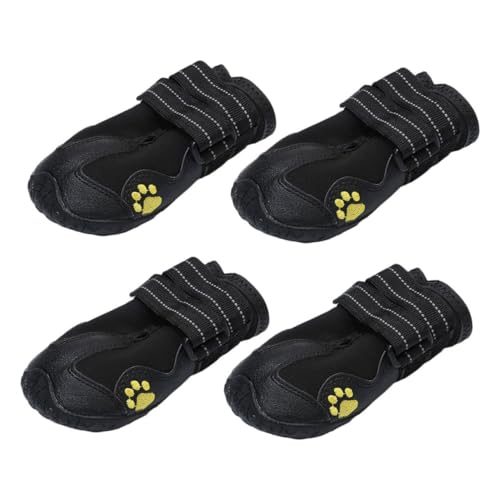 Happyyami Haustierschuhe 4er-Pack Hundestiefel Für Den Außenbereich Robust – Pfoten Für von Happyyami
