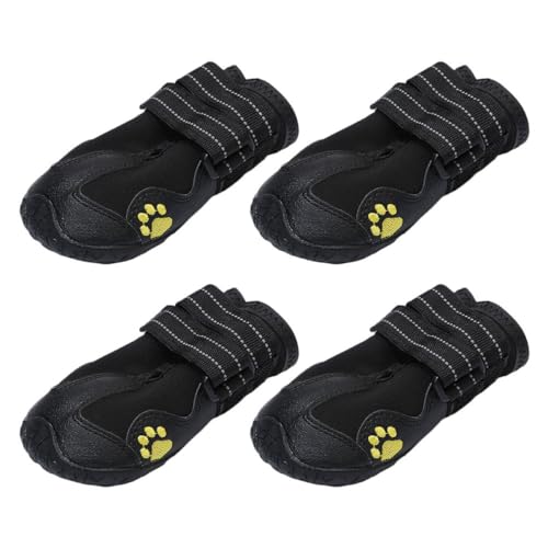 Happyyami 4 Stück Haustierschuhe kleine Hundestiefel Hundeschuhe kleine Hunde Haustierzubehör Anti-Rutsch-Stiefel für Haustiere Hundeschutzschuhe rutschfest Schneestiefel Gummi Happyyami 4 Stück Haustierschuhe kleine Hundestiefel Hundeschuhe kleine Hunde Haustierzubehör Anti-Rutsch-Stiefel für Haustiere Hundeschutzschuhe rutschfest Schneestiefel Gummi von Happyyami