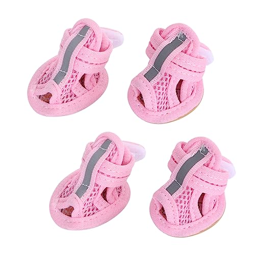 Happyyami 4 Stück Haustierzubehör Haustier-Sandale Labrador-Socken Turnschuhe Stiefeletten Haustierschuhe Haustier-Hundeschuhe Chihuahua Sportschuhe Hundepfote Welpenschuhe Rosa Happyyami 4 Stück Haustierzubehör Haustier-Sandale Labrador-Socken Turnschuhe Stiefeletten Haustierschuhe Haustier-Hundeschuhe Chihuahua Sportschuhe Hundepfote Welpenschuhe Rosa von Happyyami