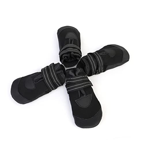 Happyyami 4stücke wasserdichte Und Reflektierende Hundeschuhe Warmem Material Für Kleine Hunde rutschfeste Boots Für Winter Für Und Schutz Pfoten Schwarz Happyyami 4stücke wasserdichte Und Reflektierende Hundeschuhe Warmem Material Für Kleine Hunde rutschfeste Boots Für Winter Für Und Schutz Pfoten Schwarz von Happyyami
