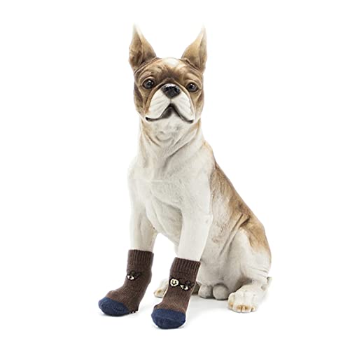 Happyyami 4stücke Haustier Anti-rutsch Baumwollsocken Für Hunde Und Katzen Mit Cartoon-Motiven Für Kalte Wintertage Und Schützende Pfotenpflege Happyyami 4stücke Haustier Anti-rutsch Baumwollsocken Für Hunde Und Katzen Mit Cartoon-Motiven Für Kalte Wintertage Und Schützende Pfotenpflege von Happyyami