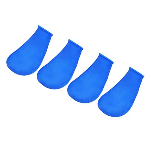 Happyyami 4stücke wasserdichte Hundeschuhe Blau rutschfeste Und Langlebige Pfotenschutzabdeckung Für Hunde Und Katzen Für Outdoor-aktivitäten Und Wetterschutz von Happyyami