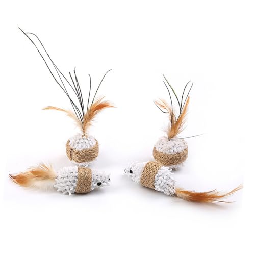Happyyami 4stücke Teiliges Plüsch-mäuse-Spielzeug Für Katzen Interaktive Und Mausspielzeuge Für Kätzchen Unterhaltsame Katzenspielzeuge Mit Lustigen Schwänzen Und Weichem Material Happyyami 4stücke Teiliges Plüsch-mäuse-Spielzeug Für Katzen Interaktive Und Mausspielzeuge Für Kätzchen Unterhaltsame Katzenspielzeuge Mit Lustigen Schwänzen Und Weichem Material von Happyyami