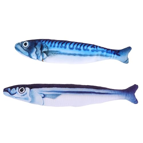 Happyyami 4stücke Katzenminze Spielzeug Für Katzen Plüsch Fische Mit Quietscher Interaktive Katzenangel Realistische Design Für Spiel Und Spaß Für Neugierige Katzen von Happyyami