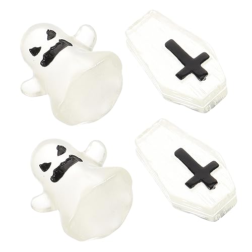 Happyyami 4stücke Teiliges Halloween Miniaturset Leuchtende Grabstein Und Geisterdekorationen Aus Resin Für Mikro-Landschaft Und Party-Dekoration Für Gärten Und Aquarien Happyyami 4stücke Teiliges Halloween Miniaturset Leuchtende Grabstein Und Geisterdekorationen Aus Resin Für Mikro-Landschaft Und Party-Dekoration Für Gärten Und Aquarien von Happyyami