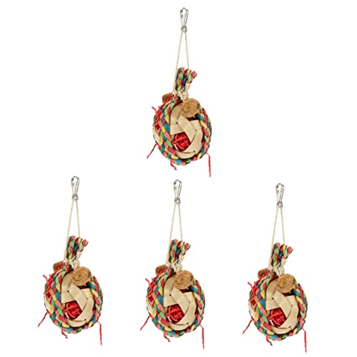 Happyyami 4 Stück Papagei Kauspielzeug Futterspielzeug Für Vögel Vogelspielzeug Für Papageien Lustiges Vogelspielzeug Vogelkäfig-Spielzeug Spielzeug Für Papageienkäfige Ara-käfig Hölzern Happyyami 4 Stück Papagei Kauspielzeug Futterspielzeug Für Vögel Vogelspielzeug Für Papageien Lustiges Vogelspielzeug Vogelkäfig-Spielzeug Spielzeug Für Papageienkäfige Ara-käfig Hölzern von Happyyami