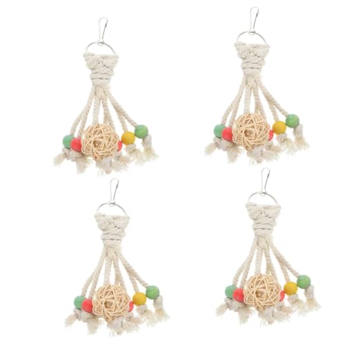Happyyami 4 Stück Papageien Takraw Ball Spielzeug Vogelspielzeug Papageienkäfig Beißspielzeug Vogel Kauspielzeug Papageien Kauspielzeug Vogel Papagei Kauspielzeug Nahrungssuche Happyyami 4 Stück Papageien Takraw Ball Spielzeug Vogelspielzeug Papageienkäfig Beißspielzeug Vogel Kauspielzeug Papageien Kauspielzeug Vogel Papagei Kauspielzeug Nahrungssuche von Happyyami