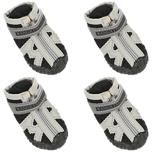 Happyyami 4 Stück Pet Net Schuhe Stiefel Hundeschuhe Für Kleine Hunde Pfote Hund Füße Schutz Mesh-Schuhe Für Hunde Kleiner Hundeschuh Rassen Hundeschuhe Für Heißes Pflaster Gittergewebe Happyyami 4 Stück Pet Net Schuhe Stiefel Hundeschuhe Für Kleine Hunde Pfote Hund Füße Schutz Mesh-Schuhe Für Hunde Kleiner Hundeschuh Rassen Hundeschuhe Für Heißes Pflaster Gittergewebe von Happyyami