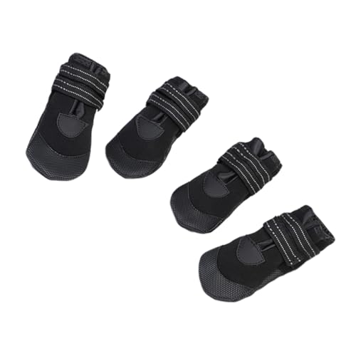 Happyyami 4 Stück Regenstiefel für Hunde hundeschuhe Strand Hundeschuhe rutschfest züchten Hundeschuhe für heißes Pflaster Hündchen Regenstiefel für Welpen Regenstiefel für Haustiere Black Happyyami 4 Stück Regenstiefel für Hunde hundeschuhe Strand Hundeschuhe rutschfest züchten Hundeschuhe für heißes Pflaster Hündchen Regenstiefel für Welpen Regenstiefel für Haustiere Black von Happyyami
