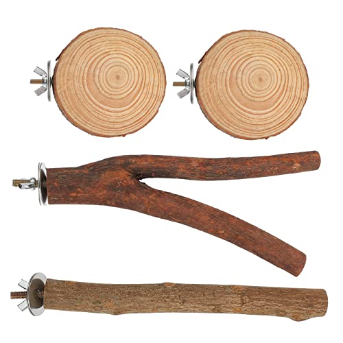 Happyyami 4stücke Papageien Spielzeug Aus Naturholz Kauspielzeug Mit Stehstäben Für Vogelkäfige Für Wellensittiche Nymphensittiche Und Andere Kleine Vögel Happyyami 4stücke Papageien Spielzeug Aus Naturholz Kauspielzeug Mit Stehstäben Für Vogelkäfige Für Wellensittiche Nymphensittiche Und Andere Kleine Vögel von Happyyami