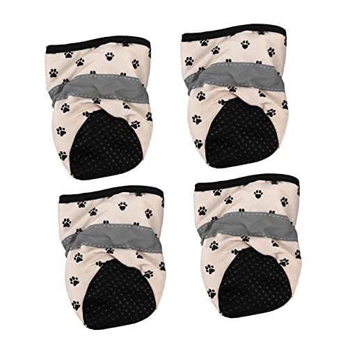 Happyyami 4stücke Teiliges Hundeschuhe rutschfeste Soft-Soled Tierstiefel Für Innen Und Außen Und Atmungsaktiv Idealer Pfotenschutz Für Hunde Gelb Happyyami 4stücke Teiliges Hundeschuhe rutschfeste Soft-Soled Tierstiefel Für Innen Und Außen Und Atmungsaktiv Idealer Pfotenschutz Für Hunde Gelb von Happyyami
