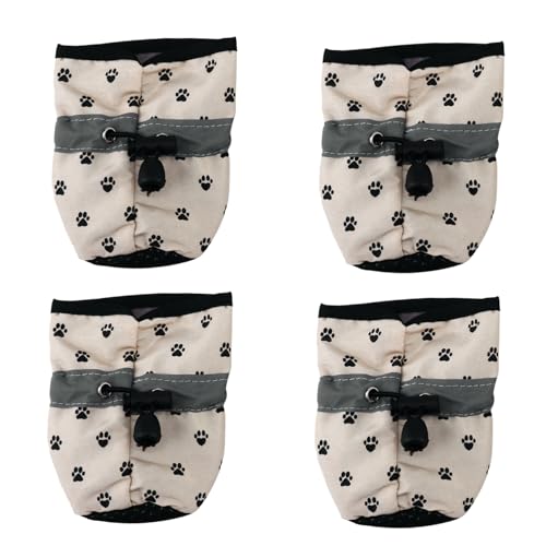 Happyyami 4 Stück wasserdichte Hundeschuhe Mit Weicher Sohle rutschfeste Haustierschuhe Haustierstiefel Mit Rutschfester Sohle Haustierzubehör Winterstiefel Für Hunde Welpenschuhe Stoff Happyyami 4 Stück wasserdichte Hundeschuhe Mit Weicher Sohle rutschfeste Haustierschuhe Haustierstiefel Mit Rutschfester Sohle Haustierzubehör Winterstiefel Für Hunde Welpenschuhe Stoff von Happyyami