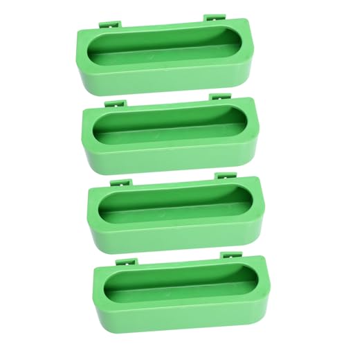 Happyyami 4stücke Vogel-futtertröge Grüne Käfig-hängeschalen Praktische Futter Und Wasserstationen Für Vögel Für Papageien Und Andere Haustiervögel von Happyyami