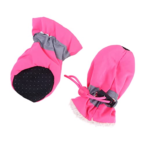 Happyyami 4-Teiliges Set Hundeschuhe Regenstiefel Booties Socken warme Socken Haustierstiefel Anti-Hunde-Stiefel thermoschuh Hausschuh warm rain Shoes Schuhe für Hunde Stiefel für Hunde Rosa Happyyami 4-Teiliges Set Hundeschuhe Regenstiefel Booties Socken warme Socken Haustierstiefel Anti-Hunde-Stiefel thermoschuh Hausschuh warm rain Shoes Schuhe für Hunde Stiefel für Hunde Rosa von Happyyami