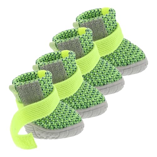 Happyyami 4-teilige Hundeschuhe: Atmungsaktive Hundeschuhe mit Pfotenschutz für kleine Haustiere – rutschfeste Welpen-Sneaker zum Spazierengehen und Laufen im Freien Happyyami 4-teilige Hundeschuhe: Atmungsaktive Hundeschuhe mit Pfotenschutz für kleine Haustiere – rutschfeste Welpen-Sneaker zum Spazierengehen und Laufen im Freien von Happyyami