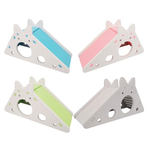 Happyyami 4-teiliges Hamsterhaus mit Leiter und Rutsche, kleines Haustier-Burghaus mit Rutsche und Leiter, Spielplatz, Klettern, Hamster-Spielspielzeug, Versteckhütte, Rennmaus-Rattenversteck Happyyami 4-teiliges Hamsterhaus mit Leiter und Rutsche, kleines Haustier-Burghaus mit Rutsche und Leiter, Spielplatz, Klettern, Hamster-Spielspielzeug, Versteckhütte, Rennmaus-Rattenversteck von Happyyami