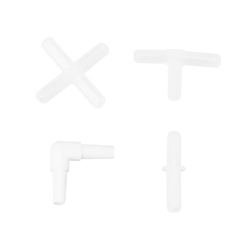 Happyyami 40stücke Luftverbinder Für Aquarien Plastische Inline-schläuche Gerader Und Kreuzform Gerade Rechte Und t Verbindung Von Luftschläuchen von Happyyami