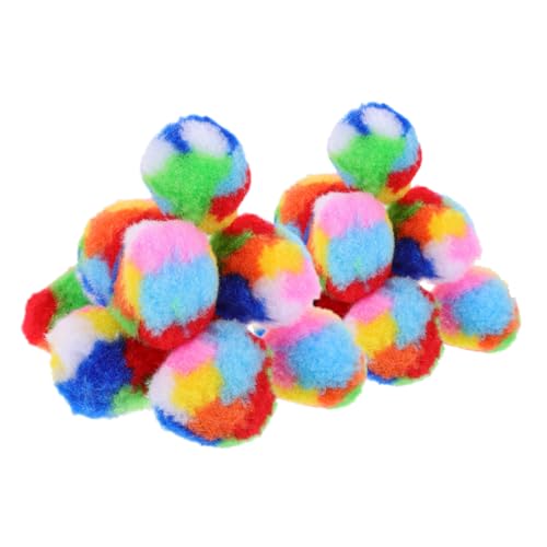Happyyami 40stücke Plüsch Regenbogen Bälle Katzenspielzeug Indoor Haustierspielzeug Interaktives Kätzchenspielzeug Für Hauskatzen von Happyyami