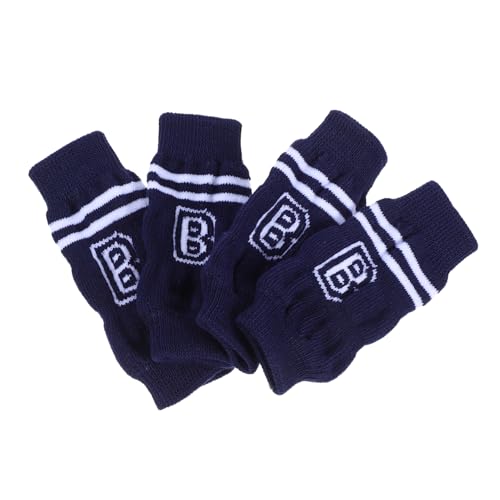 Happyyami 4Stücke Gestrickte Hundebeinwärmer Bequeme und Waschbare Ellbogenschoner für Universelle Passform Strapazierfähiges Material für Effektiven Schutz gegen Verletzungen von Happyyami