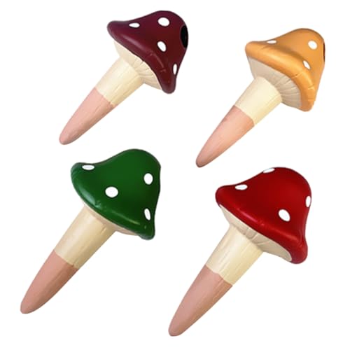 Happyyami 4Stücke Selbstbewässerungs Pflanzen Spikes Terrakotta Automatisches Bewässerungssystem für Innen und Außenpflanzen für Pflanzenpflege Gemischt von Happyyami