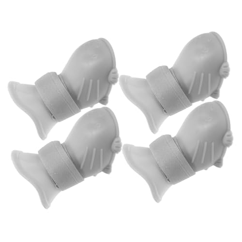 Happyyami 4Stücke wasserdichte Hundeschuhe rutschfeste Regenschuhe für Leichte und Bequeme Pfotenschutzstiefel für im Freien für Hohe von Happyyami