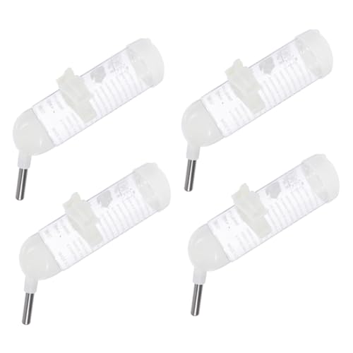 Happyyami 4stücke Auslaufsichere Hamster-trinkflasche Mit Edelstahlkugel Für Kleine Haustiere Einfach Zu Befestigen Gesunde Und Sichere Wasseraufnahme Für Käfige von Happyyami