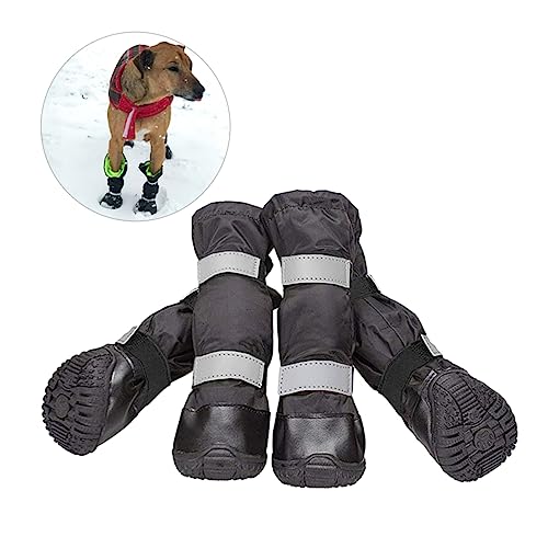 Happyyami 4er Set wasserdichte Hundeschuhe Für Kleine Hunde Schutzschuhe Für Pfoten Im Winter Und Regen Größe XS Robuste Und rutschfeste Hundebooties Happyyami 4er Set wasserdichte Hundeschuhe Für Kleine Hunde Schutzschuhe Für Pfoten Im Winter Und Regen Größe XS Robuste Und rutschfeste Hundebooties von Happyyami