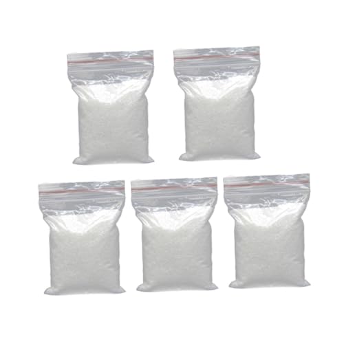 Happyyami 5 Packungen Weißer Sand Vasenfüller Schwimmbad Sandhandwerk Ziersand Für Vasen Aquariumdekoration Quarzsand Kies Für Pflanzen Weiße Kieselsteine Ziersand Für Aquarien Sandfüller von Happyyami