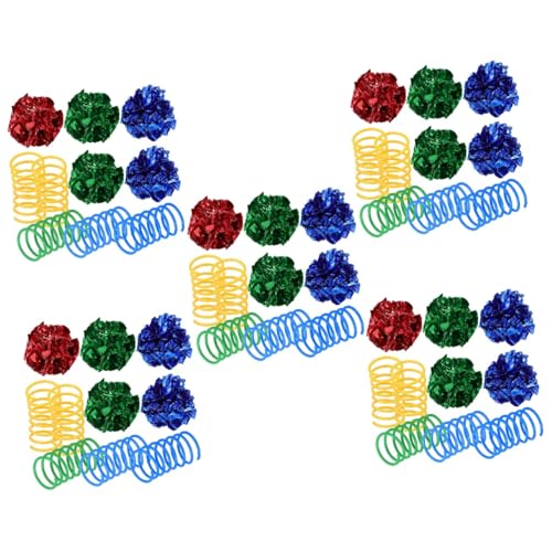 Happyyami 5 Sätze Katzenspielzeug Knisterbälle für Katzen Knisterballspielzeug für Katzen interaktives Spielzeug stressabbau Spielzeug Spielzeuge Katzenfederspielzeug Crinkle-Ball für Katzen Happyyami 5 Sätze Katzenspielzeug Knisterbälle für Katzen Knisterballspielzeug für Katzen interaktives Spielzeug stressabbau Spielzeug Spielzeuge Katzenfederspielzeug Crinkle-Ball für Katzen von Happyyami