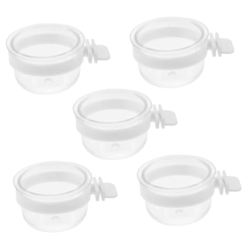 Happyyami Vogel Futternapf Transparente Vogel Fütterungsbecher Abnehmbarer Vogel Futter Und Wasserbehälter Für Papageien Und Andere Vögel Praktisch Und Einfach Zu Befestigen von Happyyami