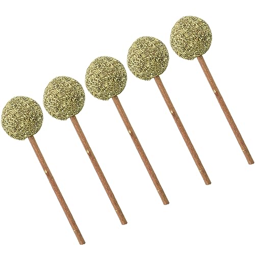 Happyyami 5St Katzenminze Lutscher Backenzahn-Stab-Haustier necken Kätzchen Katzenspielzeug für Kätzchen Katzenminze-Ball Katzenminzball Backenzähne bar von Happyyami