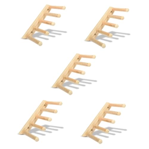 Happyyami 5St Stufen an der Katzenwand Katzenregale und Sitzstangen für die Wand Katzenwandklettern katzenmöbel Katzen möbel Spielzeuge Spielset aus Holz Katzenbedarf Katze Schritt Regale von Happyyami