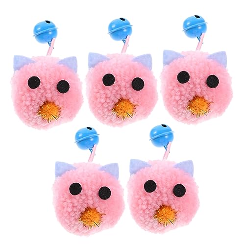 Happyyami 5stücke Plüsch Mäuse Spielzeug Für Katzen Interaktive Kratz Und Kau- Mit Glöckchen Für Kätzchen Und Katzen Unterhaltsames Katzenzubehör Für Drinnen von Happyyami