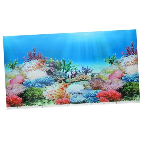 Happyyami 5st Aquarium-Hintergrund Aquarium Buddha Groß Der Hintergrund des Aquariums Haftet Wanddekoration Für Fischbecken Aquarienverzierung Aquarienbild Glas Vinyl 3D Dekorative Gemälde von Happyyami