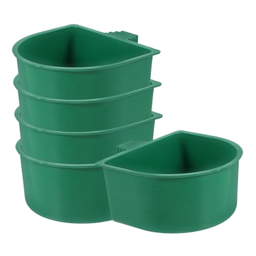 Happyyami 5stücke Hängender Futternapf Für Vögel wasserdichte Futter Und Wasserschale Für Kleine Haustiere Wie Papageien Hamster Meerschweinchen Und Ratten Platzsparend Und Installieren von Happyyami