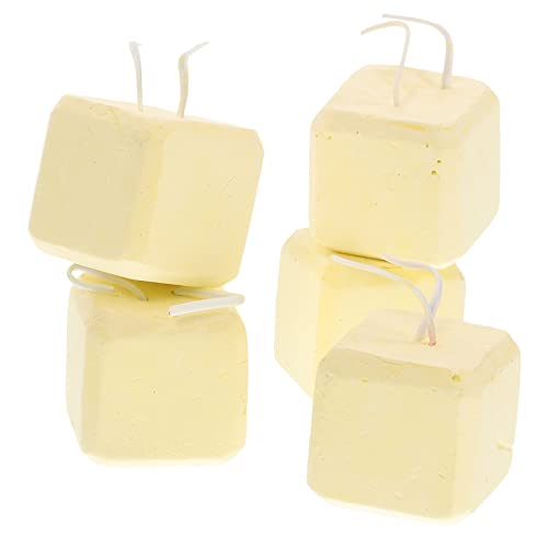 Happyyami 5st Haustier Backenzahn Hamster Backenzahn Spielzeug Backensteine ​​für Haustiere Kleintiermineral Beißblöcke Für Hamster Spielzeug Für Meerschweinchenzähne Beige Mineralien von Happyyami