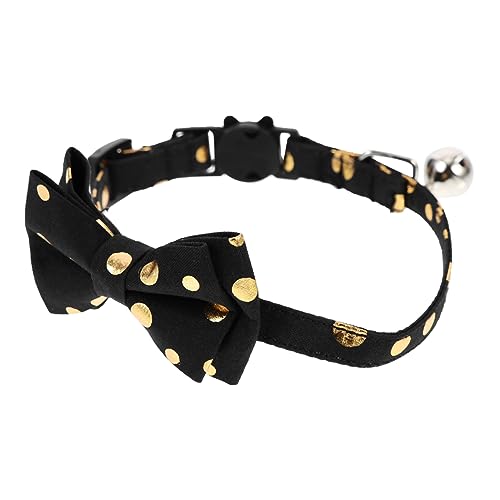 Happyyami 5St Katzenhalsband Hundekrawatte Halsband für Hunde Ornament Abnehmbarer Bowknot-Kragen Halsschmuck für Haustiere Leopardenmuster schmücken Schnalle Dekorationen von Happyyami