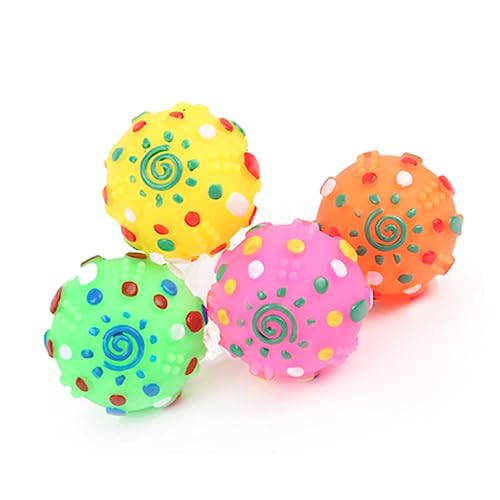 Happyyami Quietschendes Interaktives Hundespielzeug 5-TLG. Haustierspielzeug Sound-Spielzeug für Hunde Bunte Leckerli-bälle Happyyami Quietschendes Interaktives Hundespielzeug 5-TLG. Haustierspielzeug Sound-Spielzeug für Hunde Bunte Leckerli-bälle von Happyyami