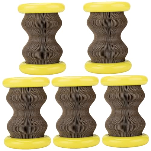 Happyyami 5st Wellpappenspielzeug Für Katzen Kratzunterlage Für Katzen Kratzbaum Für Katzen Katzen-Sound-Scratcher Hauskatzenzubehör Kätzchen Kratzbaum Scrollrad Die Katze Wellpapier Happyyami 5st Wellpappenspielzeug Für Katzen Kratzunterlage Für Katzen Kratzbaum Für Katzen Katzen-Sound-Scratcher Hauskatzenzubehör Kätzchen Kratzbaum Scrollrad Die Katze Wellpapier von Happyyami