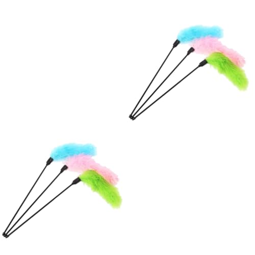 Happyyami 6stücke Plüsch Katzenspielzeug Mit Kurzem Stab Lustige Katzenangel Mit Rassel Für Interaktive Spielstunden Farben Zufällig Happyyami 6stücke Plüsch Katzenspielzeug Mit Kurzem Stab Lustige Katzenangel Mit Rassel Für Interaktive Spielstunden Farben Zufällig von Happyyami