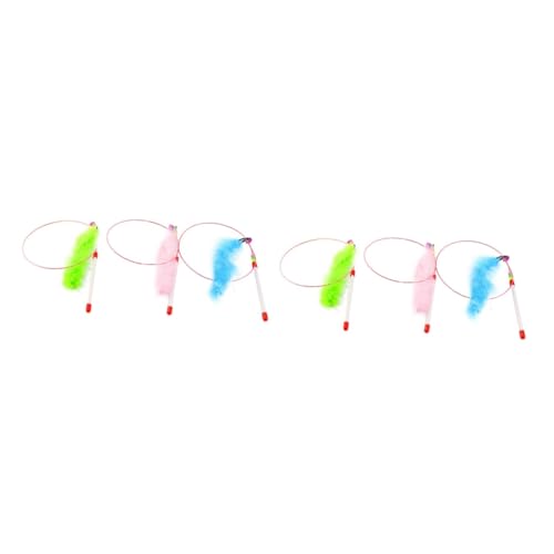 Happyyami 6 STK Interaktives Katzenspielzeug Angeln Spielzeug für Kätzchen jugueten Spielzeuge Spielzeug zum Necken von Katzen Zubehör für Katzenspielzeug Haustier Katzen-Teaser die Klingel Happyyami 6 STK Interaktives Katzenspielzeug Angeln Spielzeug für Kätzchen jugueten Spielzeuge Spielzeug zum Necken von Katzen Zubehör für Katzenspielzeug Haustier Katzen-Teaser die Klingel von Happyyami