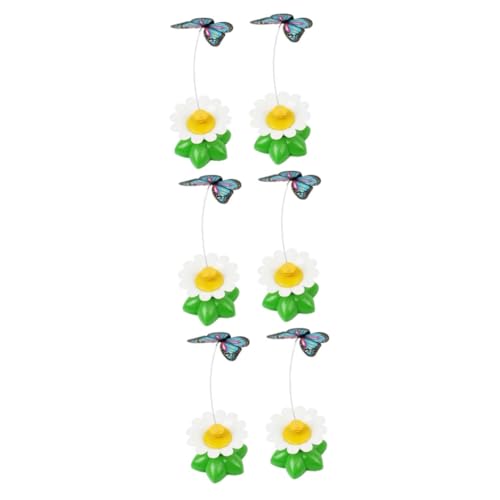 Happyyami 6stücke Elektrische Katzenangel Mit Rotierenden Blüten Automatisches Spielzeug Für Katzen Lustige Katzenbeschäftigung Für Zuhause Gemischte Farben von Happyyami