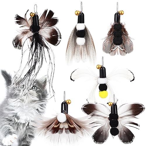 Happyyami 6 STK Kitten katzenspielzeug kratzen cat Toys Katzen Angeln für Wohnungskatzen Katzenhalsband Katzenzauberstab Katzenspielzeug Zauberstab Plastik Happyyami 6 STK Kitten katzenspielzeug kratzen cat Toys Katzen Angeln für Wohnungskatzen Katzenhalsband Katzenzauberstab Katzenspielzeug Zauberstab Plastik von Happyyami