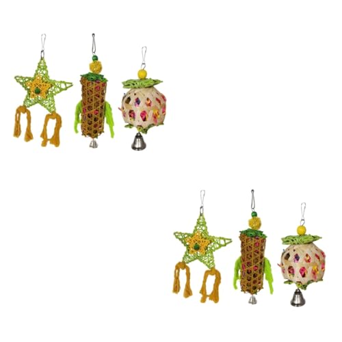 Happyyami 6 STK Papagei Kauspielzeug Bird Toys Vogelspielzeug Vogelzubehör beißendes Spielzeug Vogel-Schredder-Spielzeug Vogelkäfig Haustier Spielzeug Papagei Knabberspielzeug Baumwollseil Happyyami 6 STK Papagei Kauspielzeug Bird Toys Vogelspielzeug Vogelzubehör beißendes Spielzeug Vogel-Schredder-Spielzeug Vogelkäfig Haustier Spielzeug Papagei Knabberspielzeug Baumwollseil von Happyyami