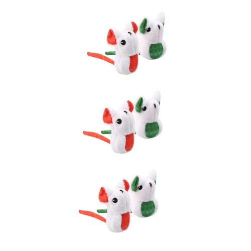 Happyyami 6 STK Plüsch Spielzeug Zahnspielzeug Für Kätzchen Katzenspielzeug Katze Plüschmaus Spielzeug Beißspielzeug Spielzeug Für Katzen Und Mäuse Kauspielzeug Plüschtier Haustier Happyyami 6 STK Plüsch Spielzeug Zahnspielzeug Für Kätzchen Katzenspielzeug Katze Plüschmaus Spielzeug Beißspielzeug Spielzeug Für Katzen Und Mäuse Kauspielzeug Plüschtier Haustier von Happyyami